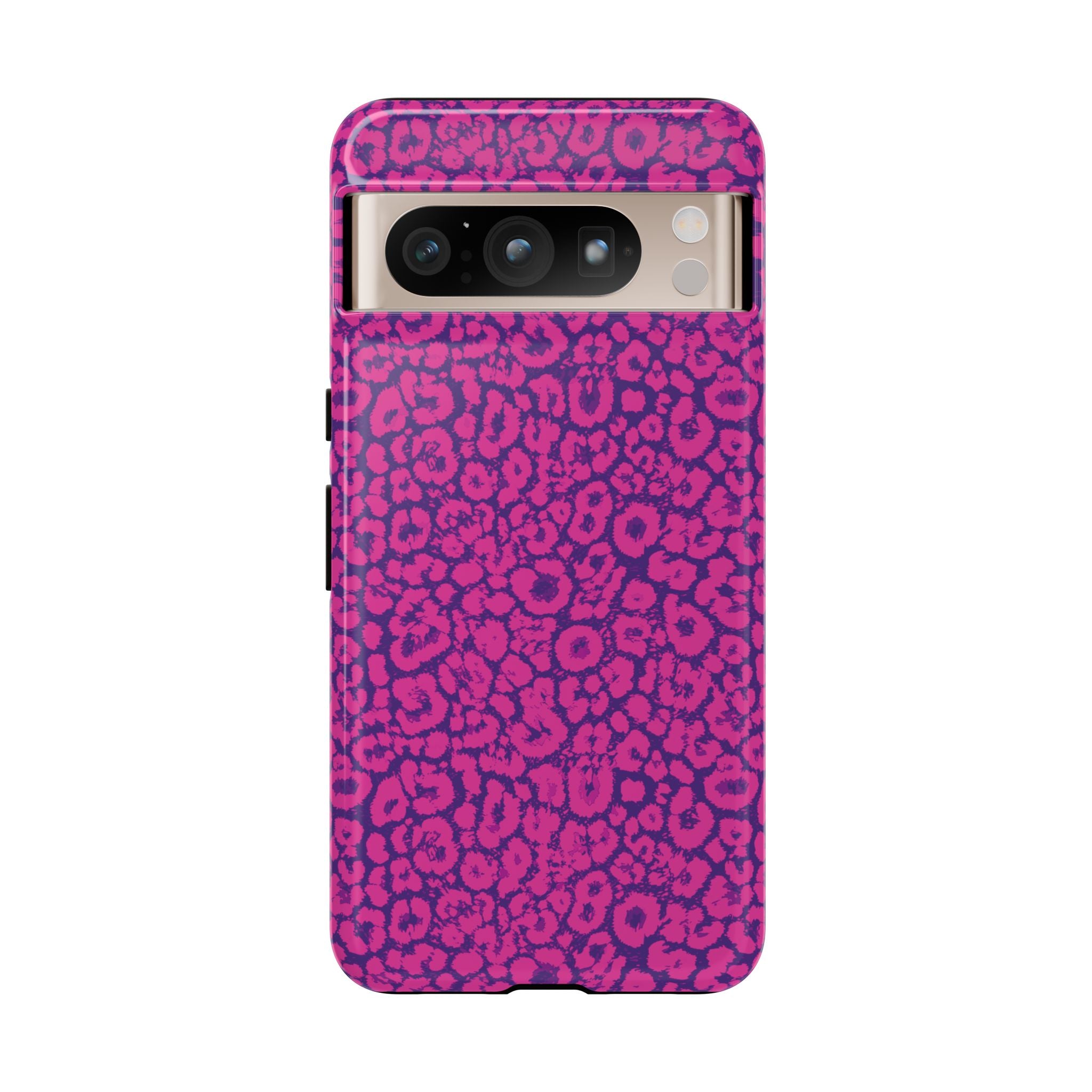 Pink Purple Leopard Tough Phone Case iPhone, Galaxy and Google Pixel