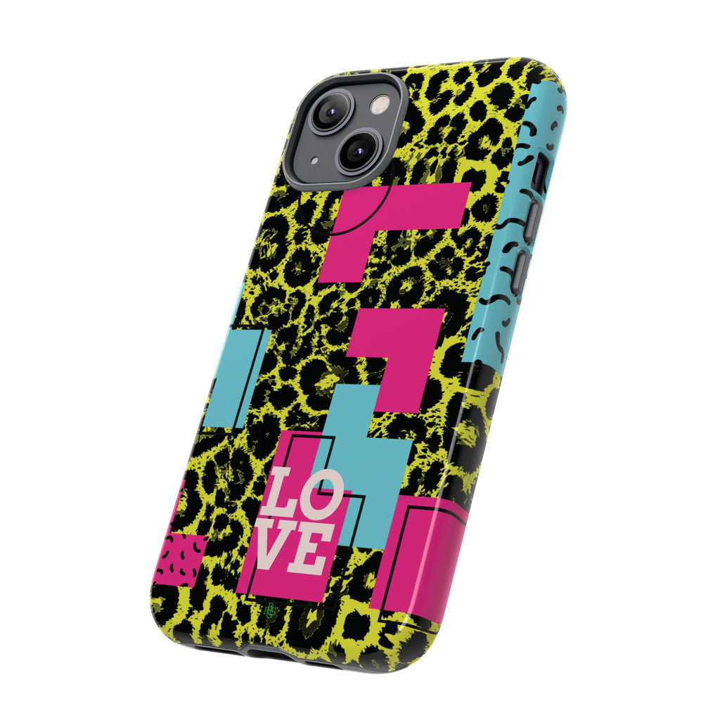 LOVE Neon Yellow RG Phone Case iPhone, Galaxy and Google Tough Cases