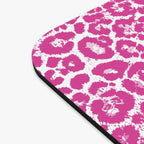 Neon Pink Leopard Print Mouse Pad