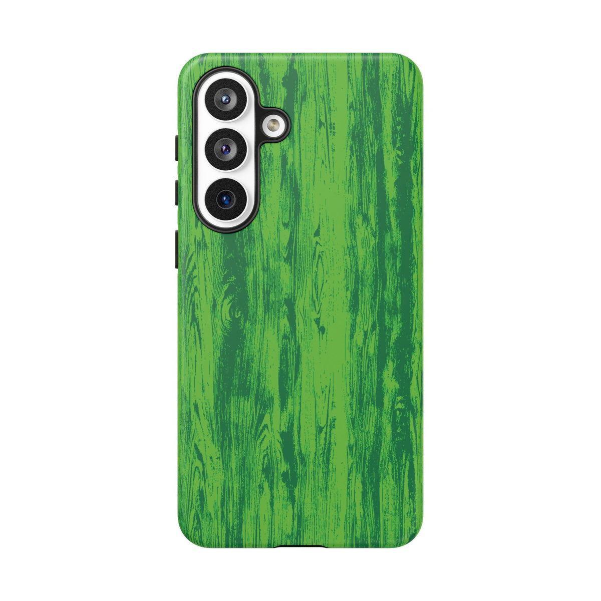 Neon Green Wood Print Tough Phone Case iPhone, Galaxy, or Google Pixel