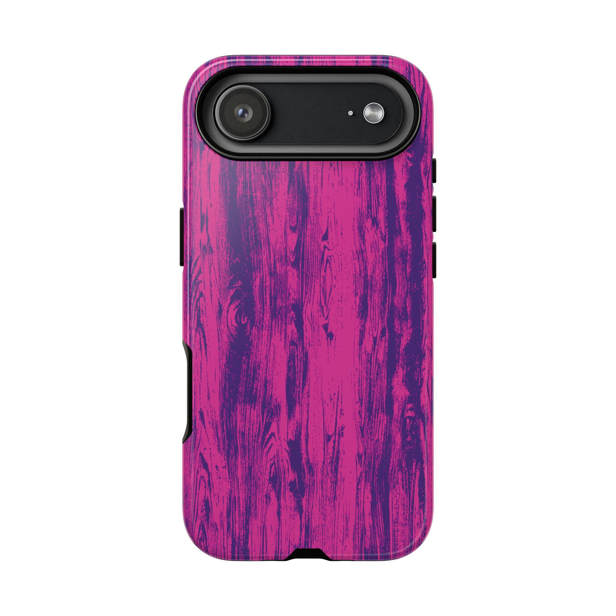 Pink Purple Wood Tough Phone Case iPhone, Galaxy, or Google Pixel