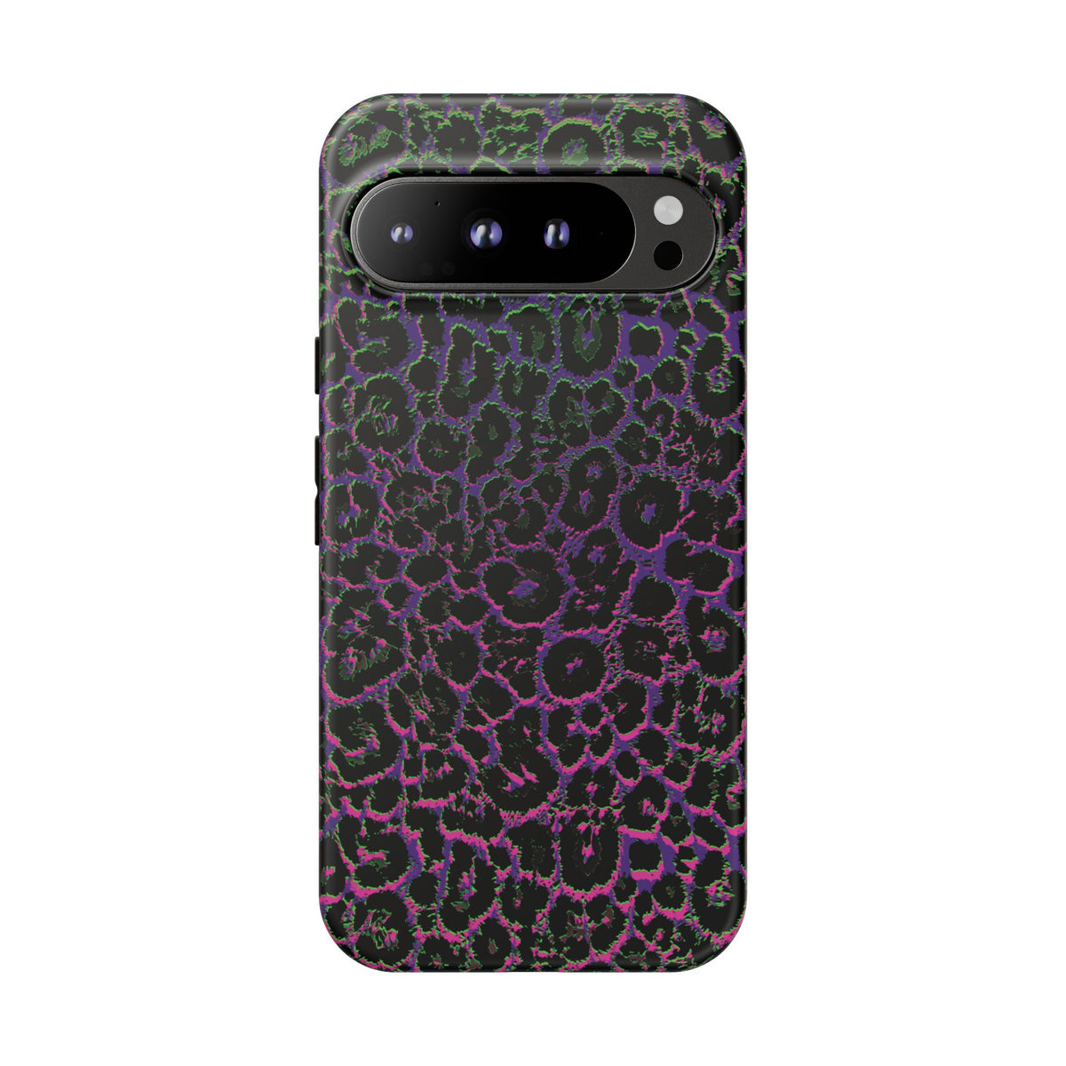 Colorful Leopard Tough Phone Case for iPhone, Galaxy, or Google Pixel