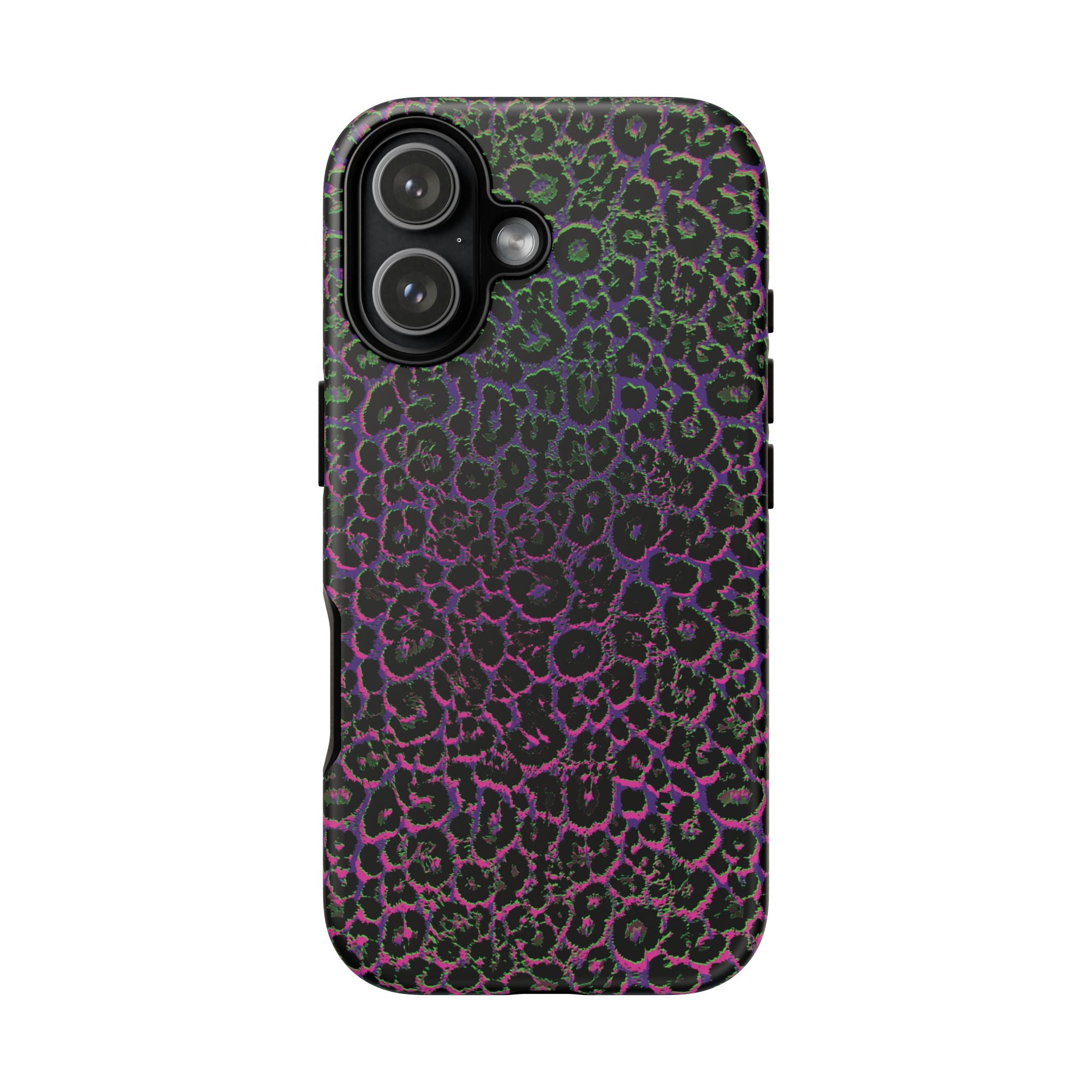 Colorful Leopard Tough Phone Case for iPhone, Galaxy, or Google Pixel