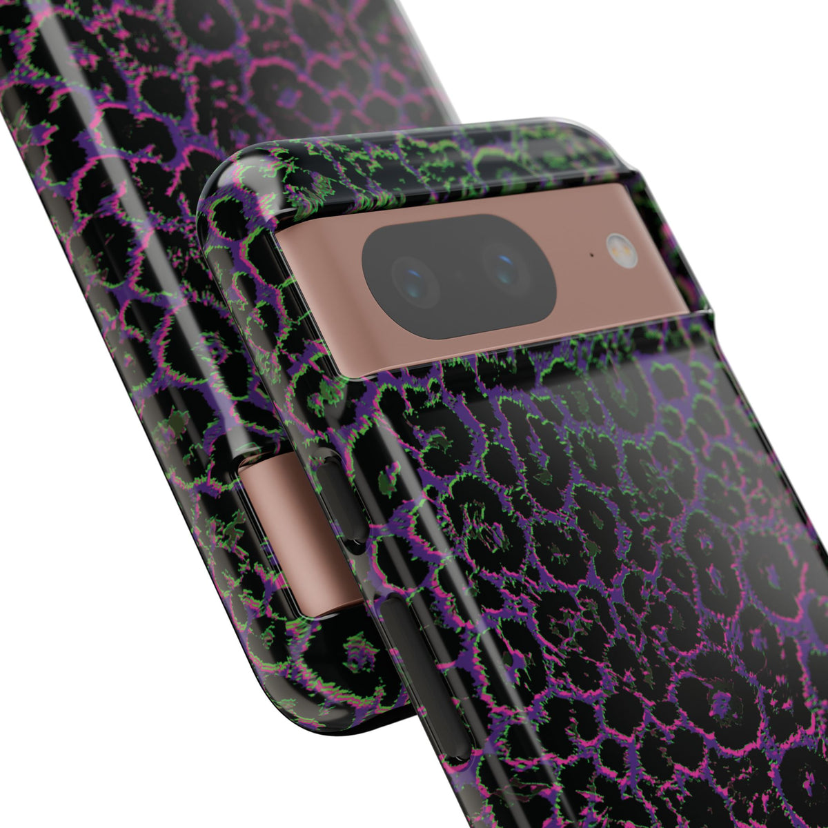 Colorful Leopard Tough Phone Case for iPhone, Galaxy, or Google Pixel
