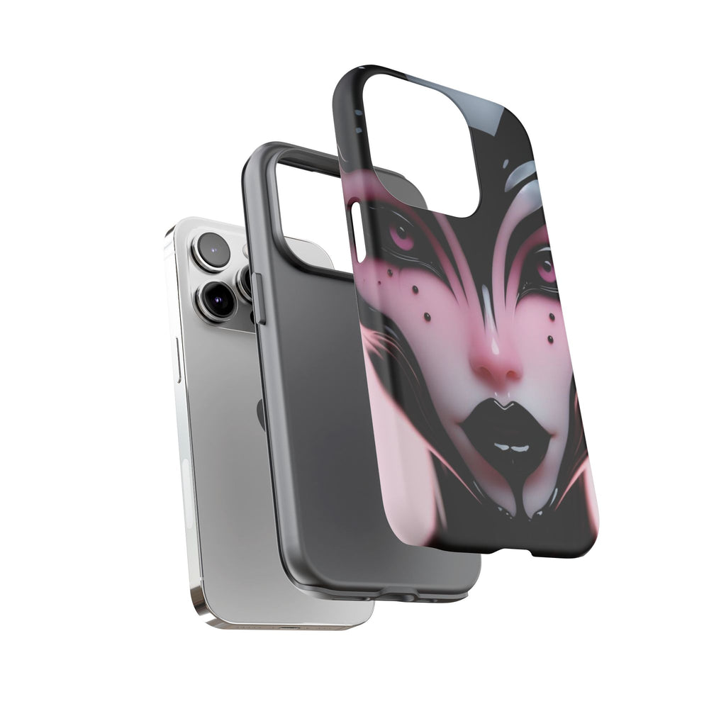 Pink Alien Tough Phone Case for iPhone, Galaxy, or Google Pixel
