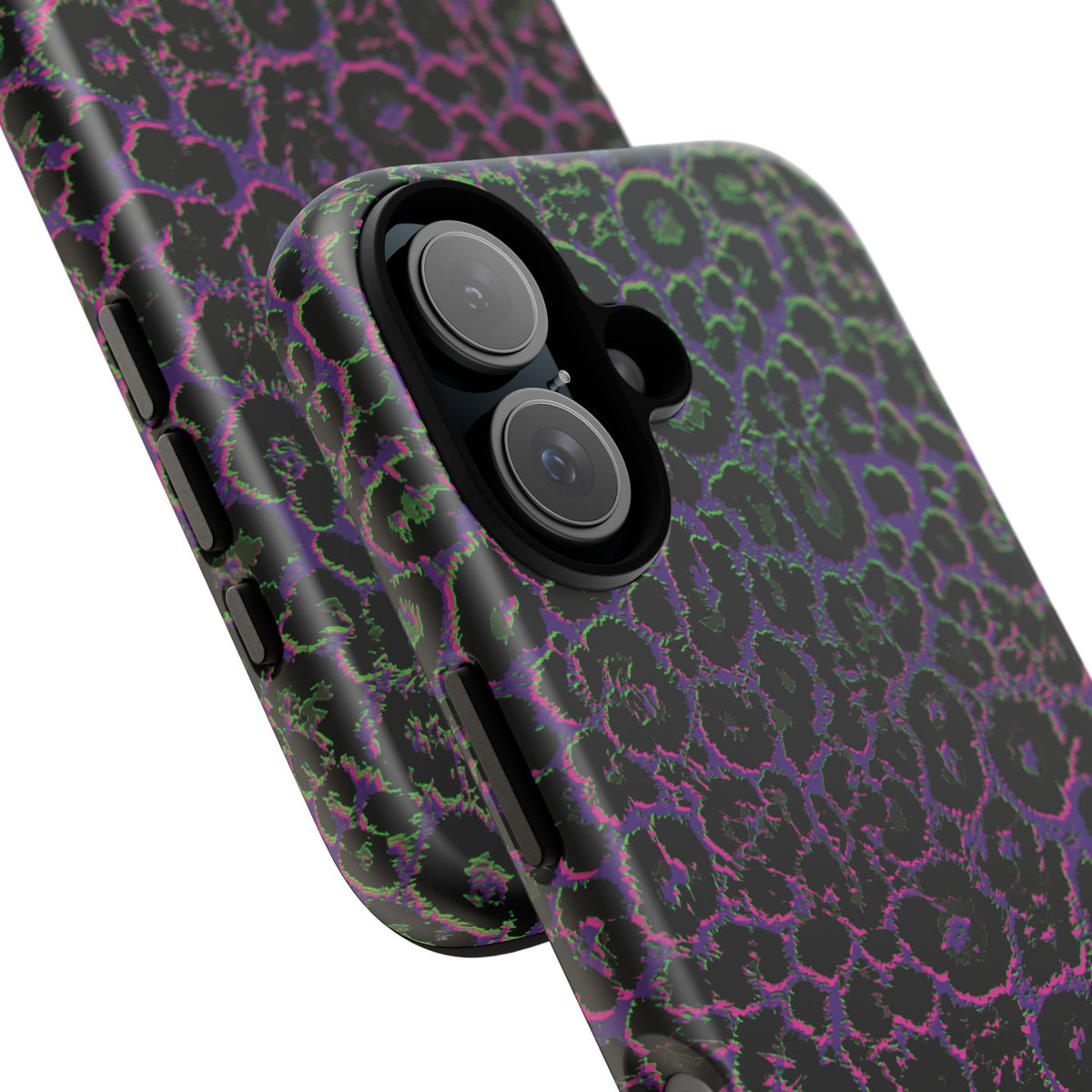 Colorful Leopard Tough Phone Case for iPhone, Galaxy, or Google Pixel