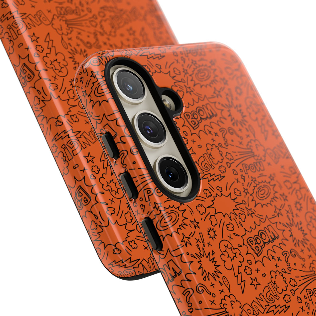 Wow Orange Tough Case for iPhone, Galaxy, or Google Pixel