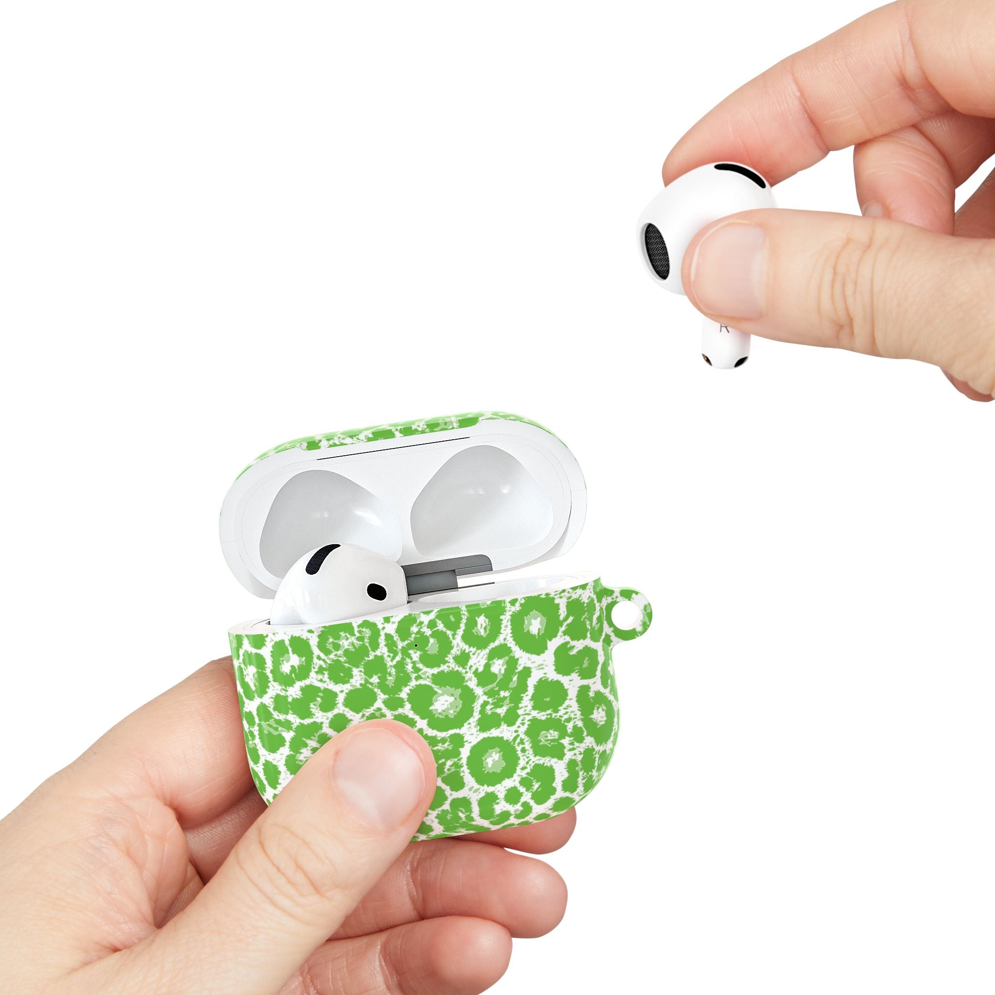 Green Leopard AirPod Cases