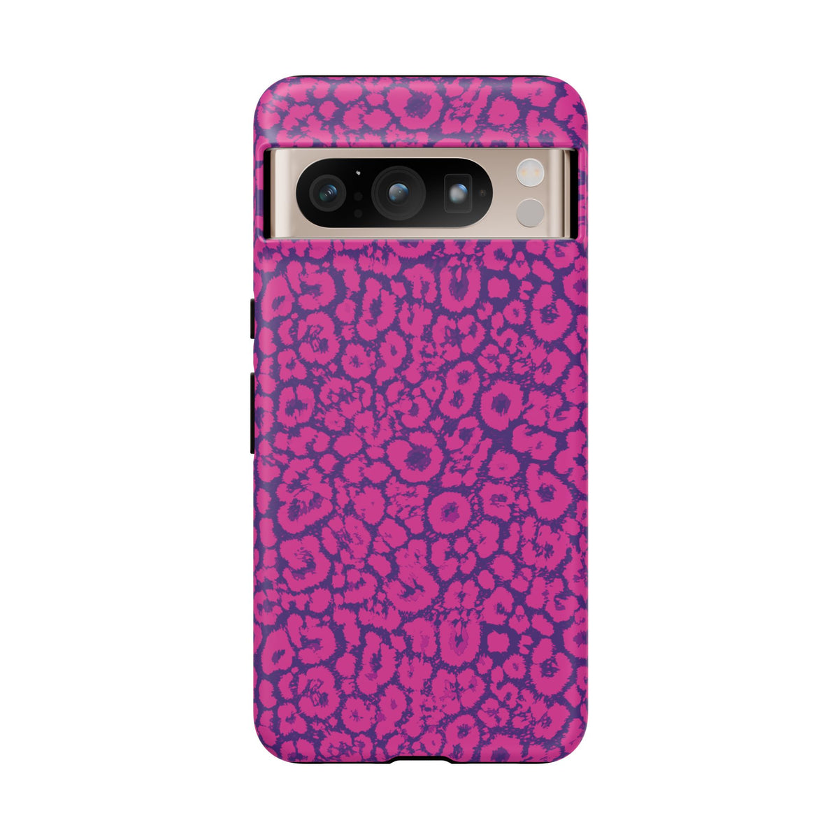 Pink Purple Leopard Tough Phone Case iPhone, Galaxy and Google Pixel