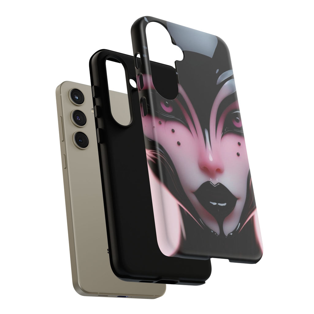 Pink Alien Tough Phone Case for iPhone, Galaxy, or Google Pixel