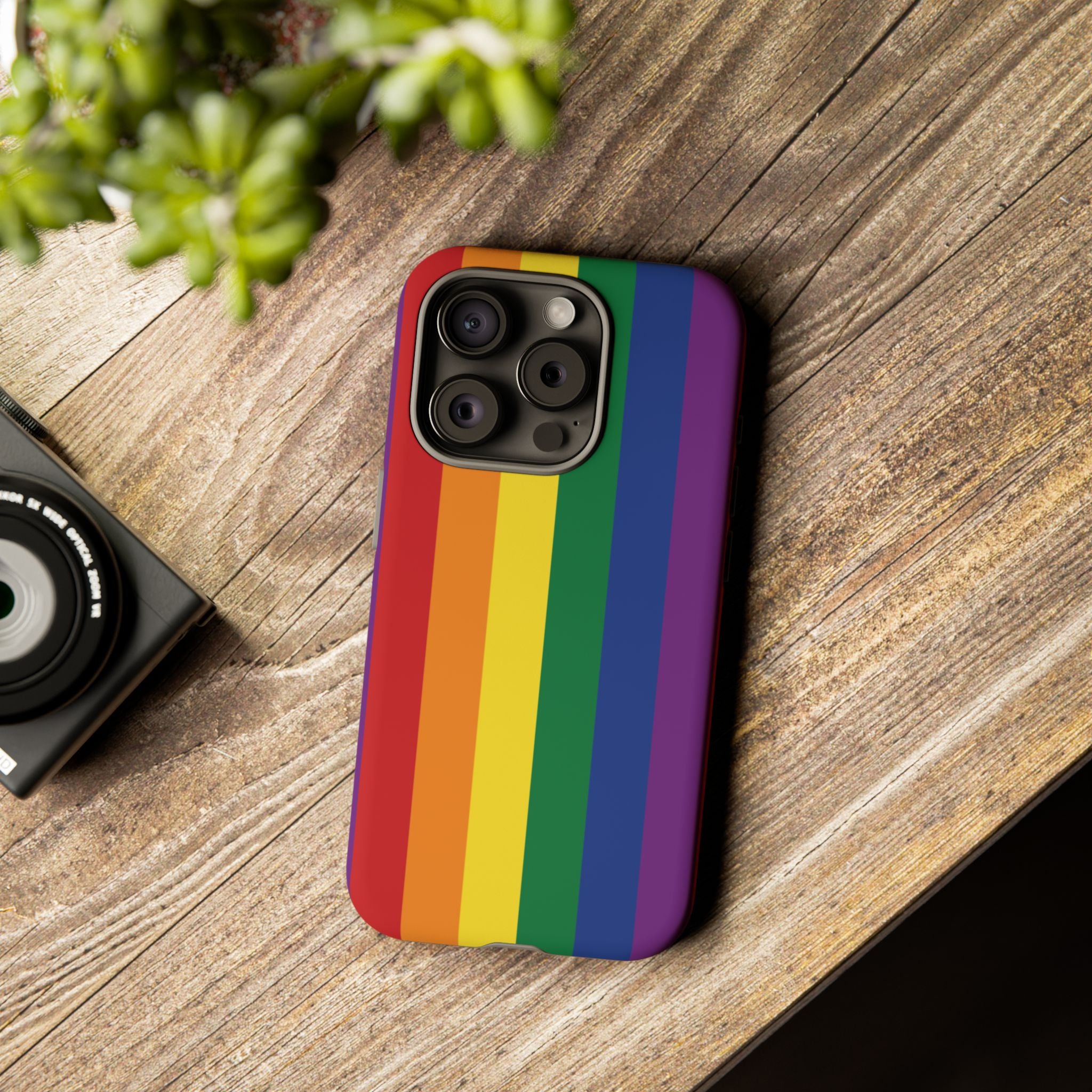 LGBTQ Rainbow Flag Tough Phone Case for iPhone, Galaxy, or Google Pixel