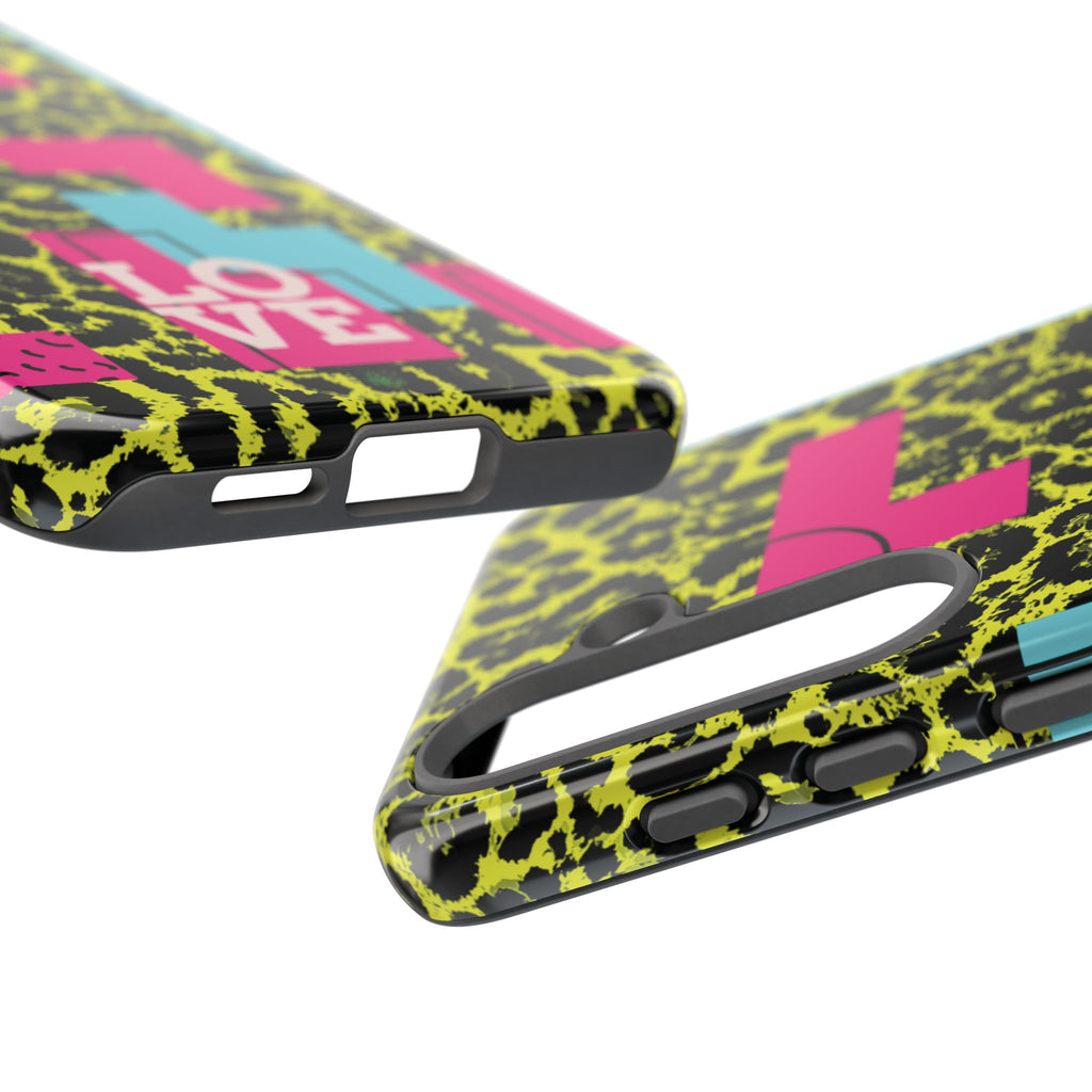 LOVE Neon Yellow RG Phone Case iPhone, Galaxy and Google Tough Cases