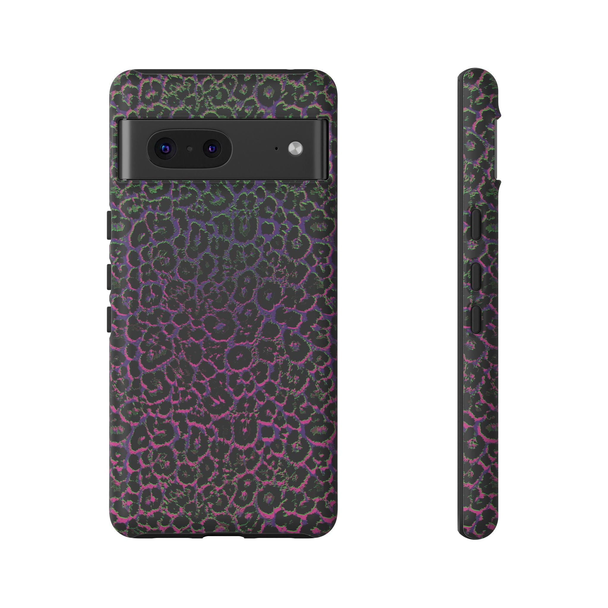 Colorful Leopard Tough Phone Case for iPhone, Galaxy, or Google Pixel