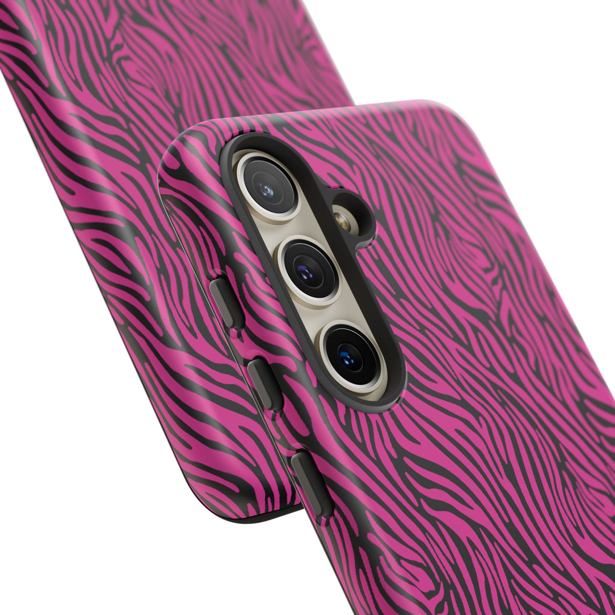 Pink Zebra Tough Phone Case for iPhone, Galaxy, or Google Pixel