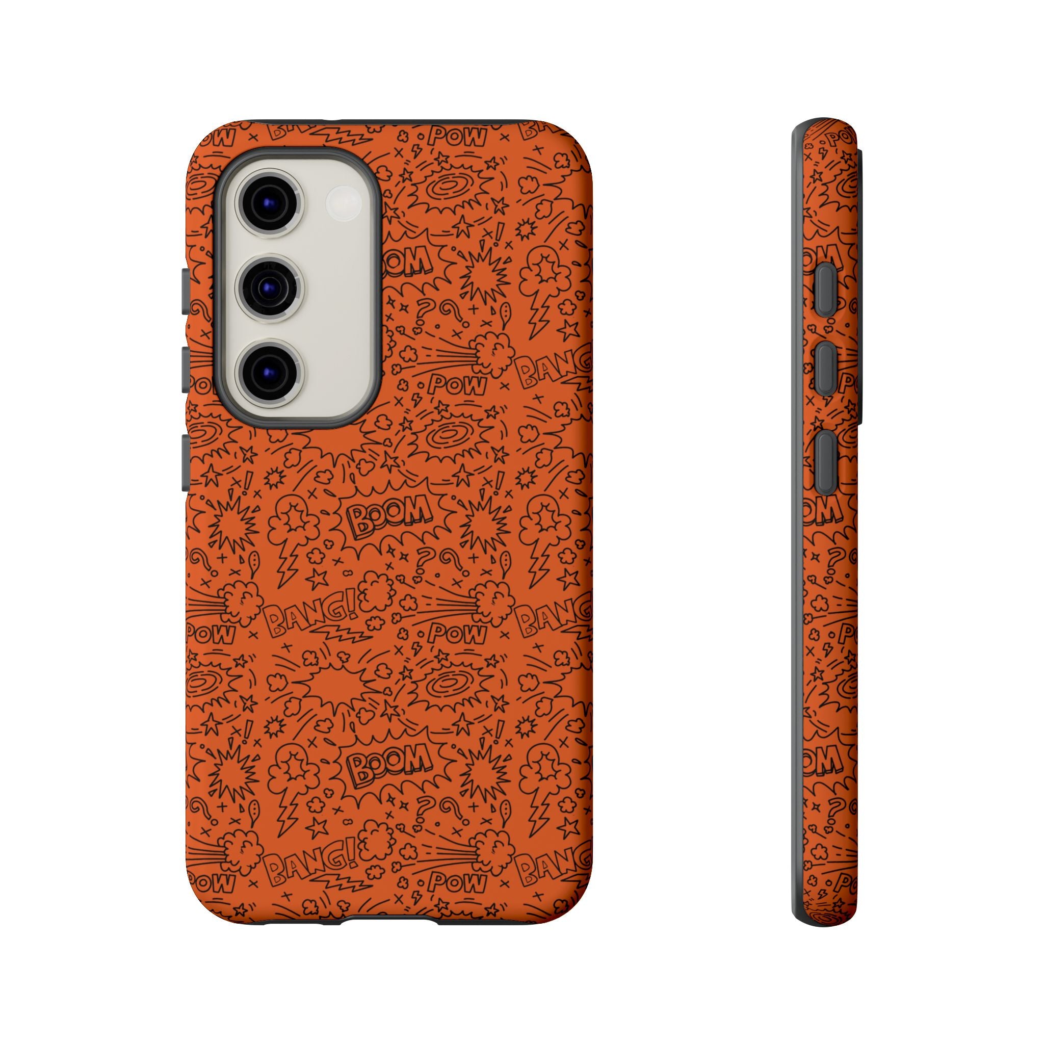 Wow Orange Tough Case for iPhone, Galaxy, or Google Pixel