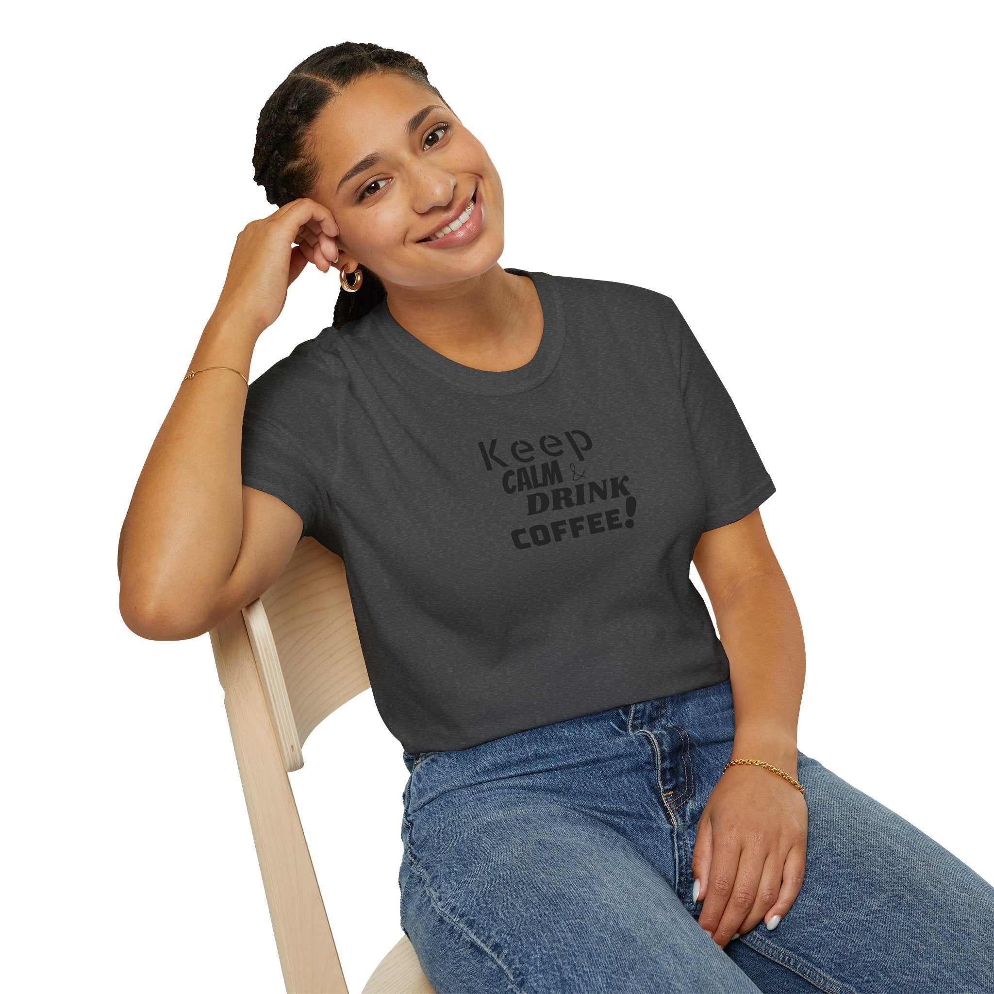 Keep Calm... Coffee Unisex Softstyle T-Shirt