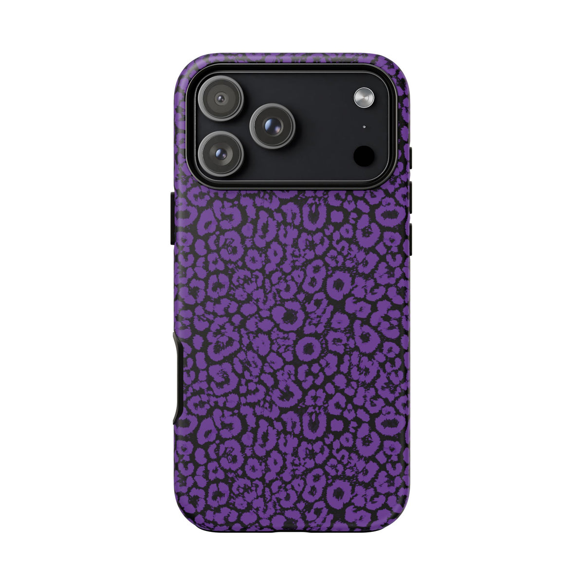 Purple Leopard Tough Case for iPhone, Galaxy or Google Pixel