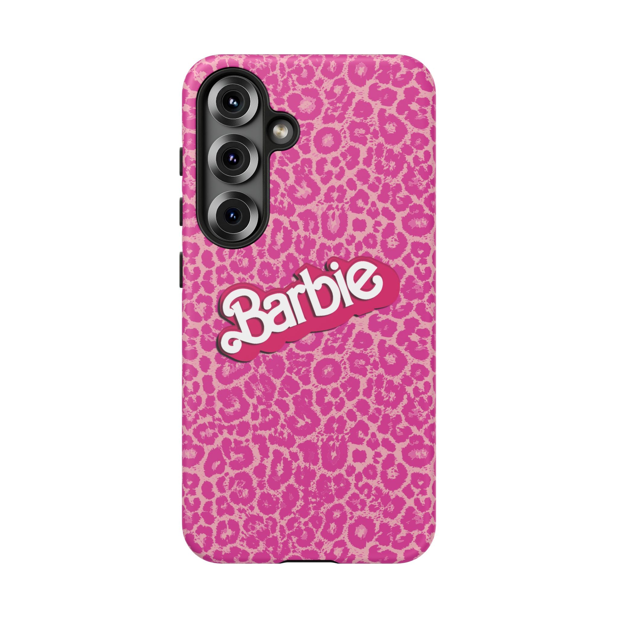 Hot Neon Pink Leopard Barb Tough Phone Case iPhone, Galaxy, or Google Pixel