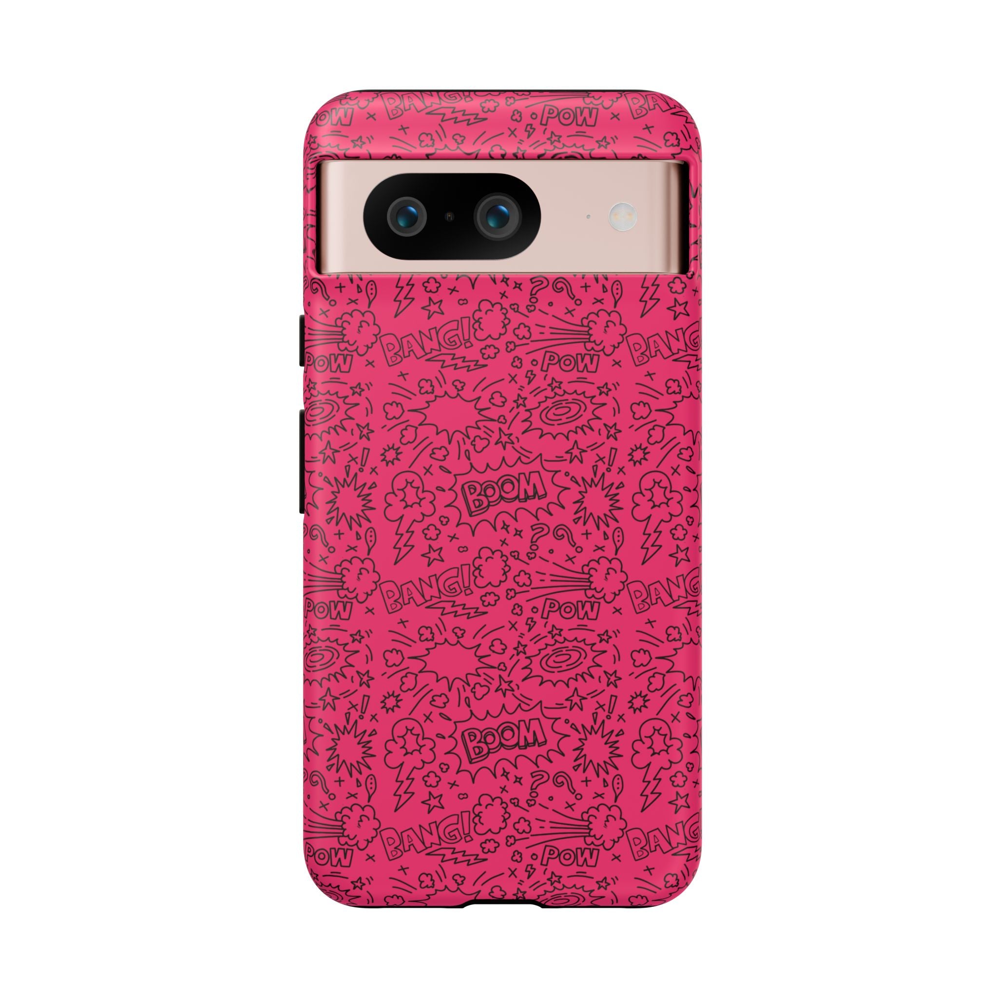Pink Wow Tough Case for iPhone, Galaxy, or Google Pixel