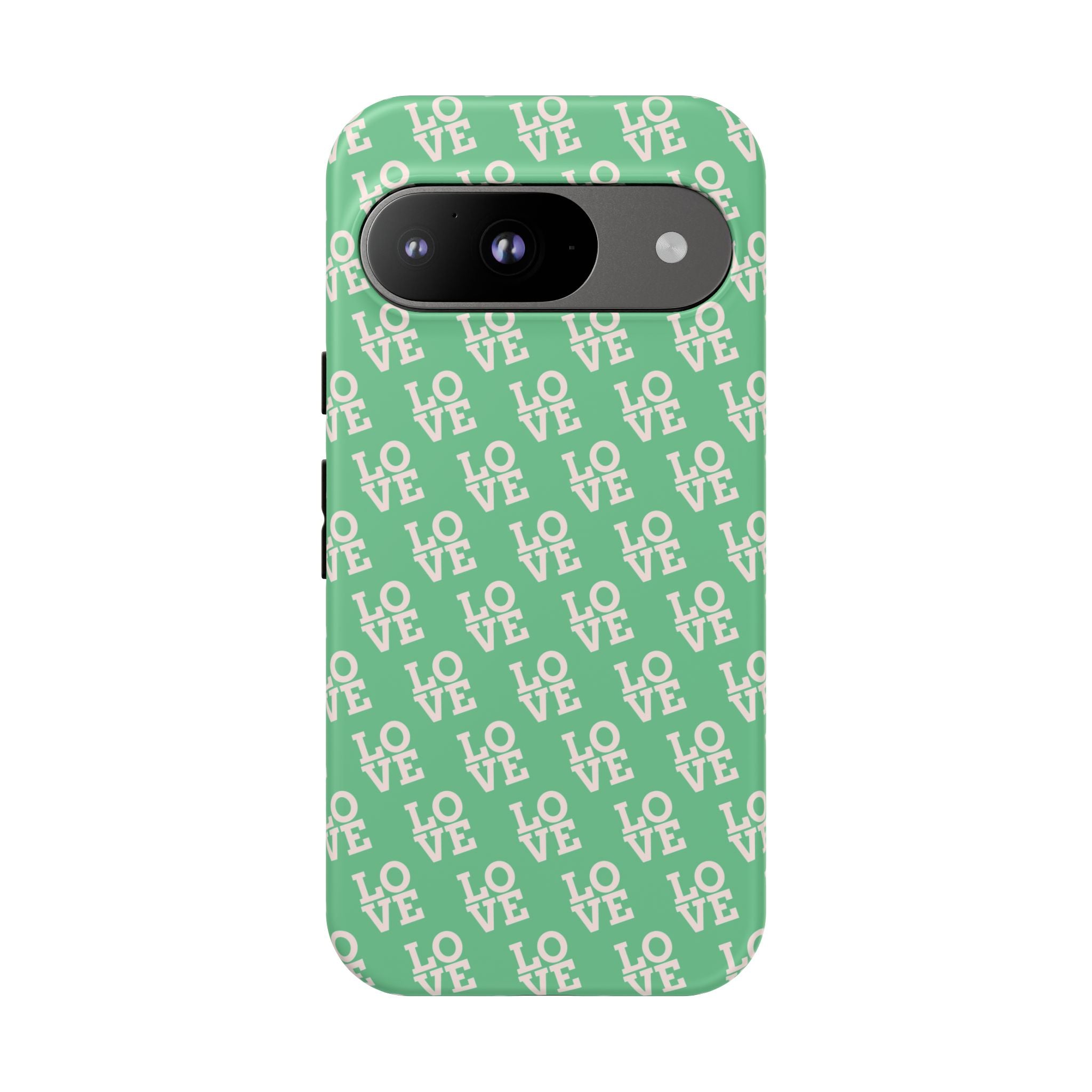 LOVE Aqua Tough Phone Case for iPhone, Galaxy, or Google Pixel