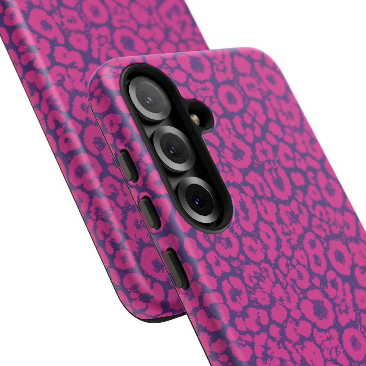 Pink Purple Leopard Tough Phone Case iPhone, Galaxy and Google Pixel