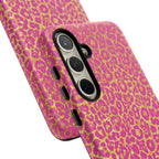 Pink Gold Leopard Tough Case for iPhone, Galaxy, or Google Pixel