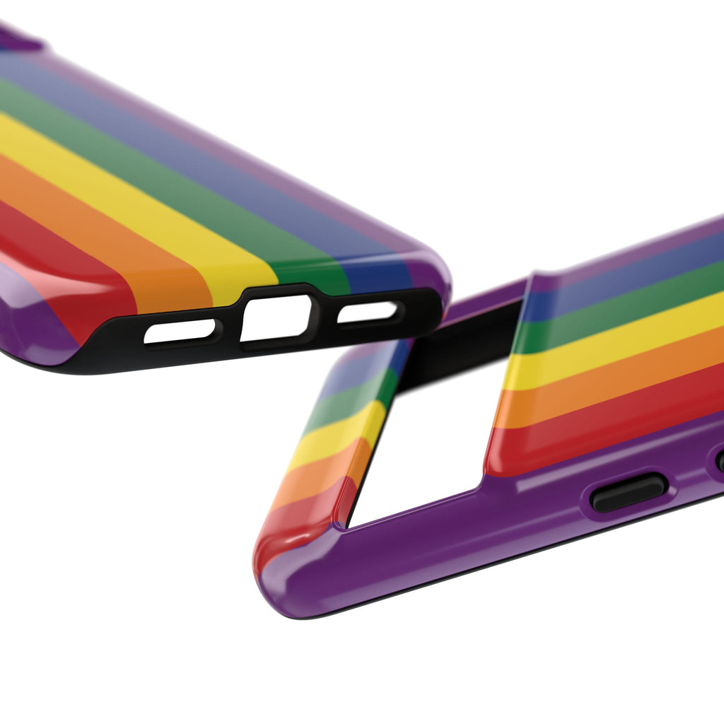 LGBTQ Rainbow Flag Tough Phone Case for iPhone, Galaxy, or Google Pixel