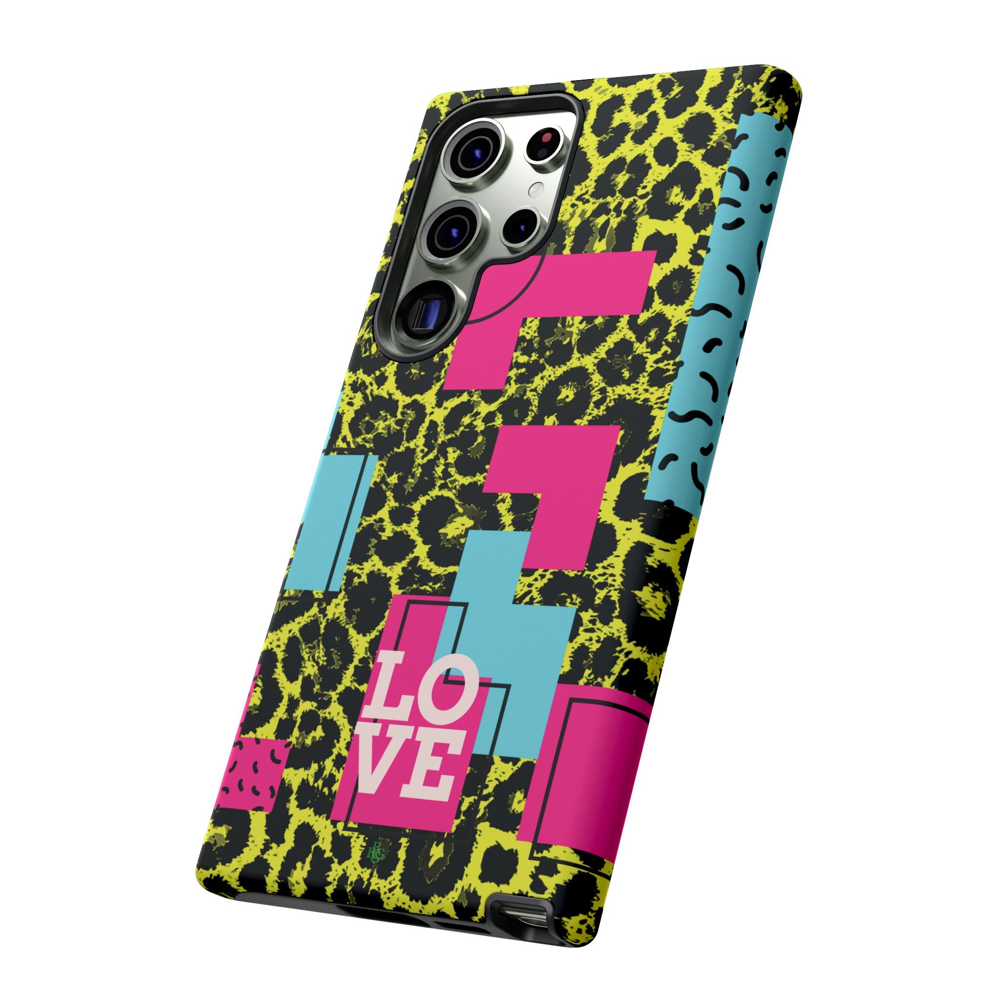 LOVE Neon Yellow RG Phone Case iPhone, Galaxy and Google Tough Cases