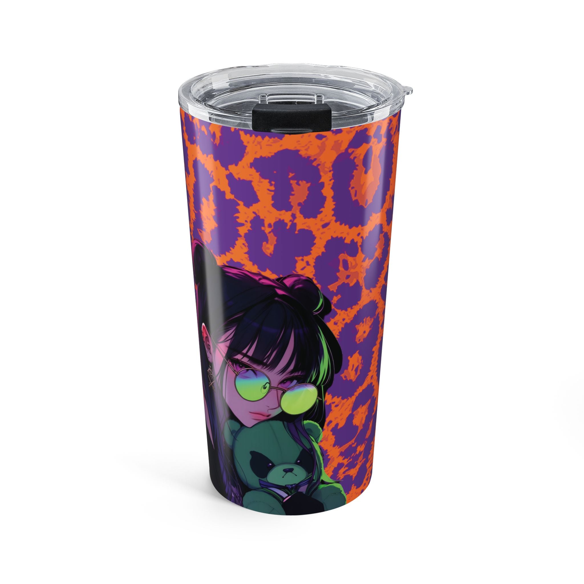 Purple Orange Leopard Kz Tumbler 20oz