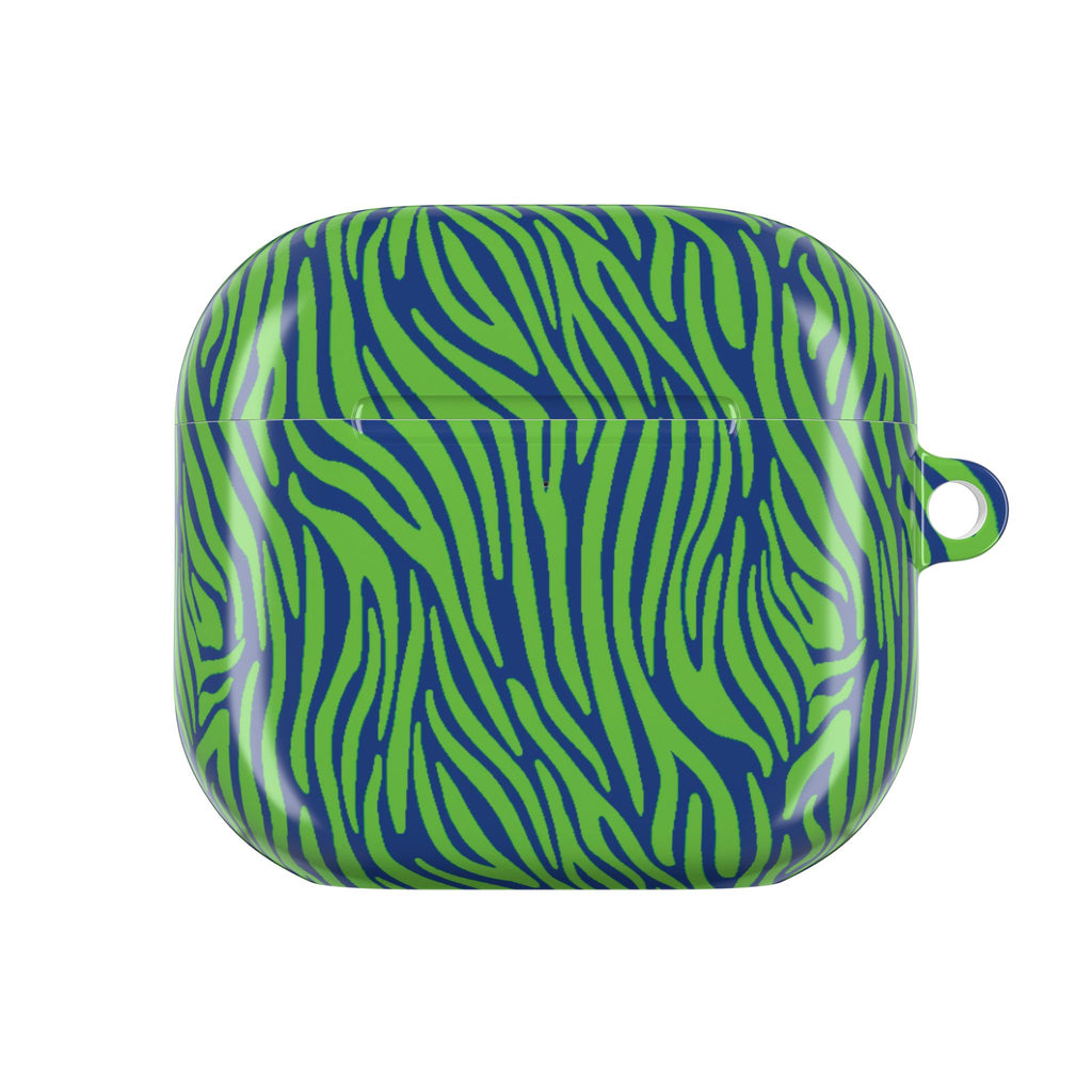 Blue and Green Zebra AirPod Cases
