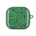 Blue and Green Zebra AirPod Cases
