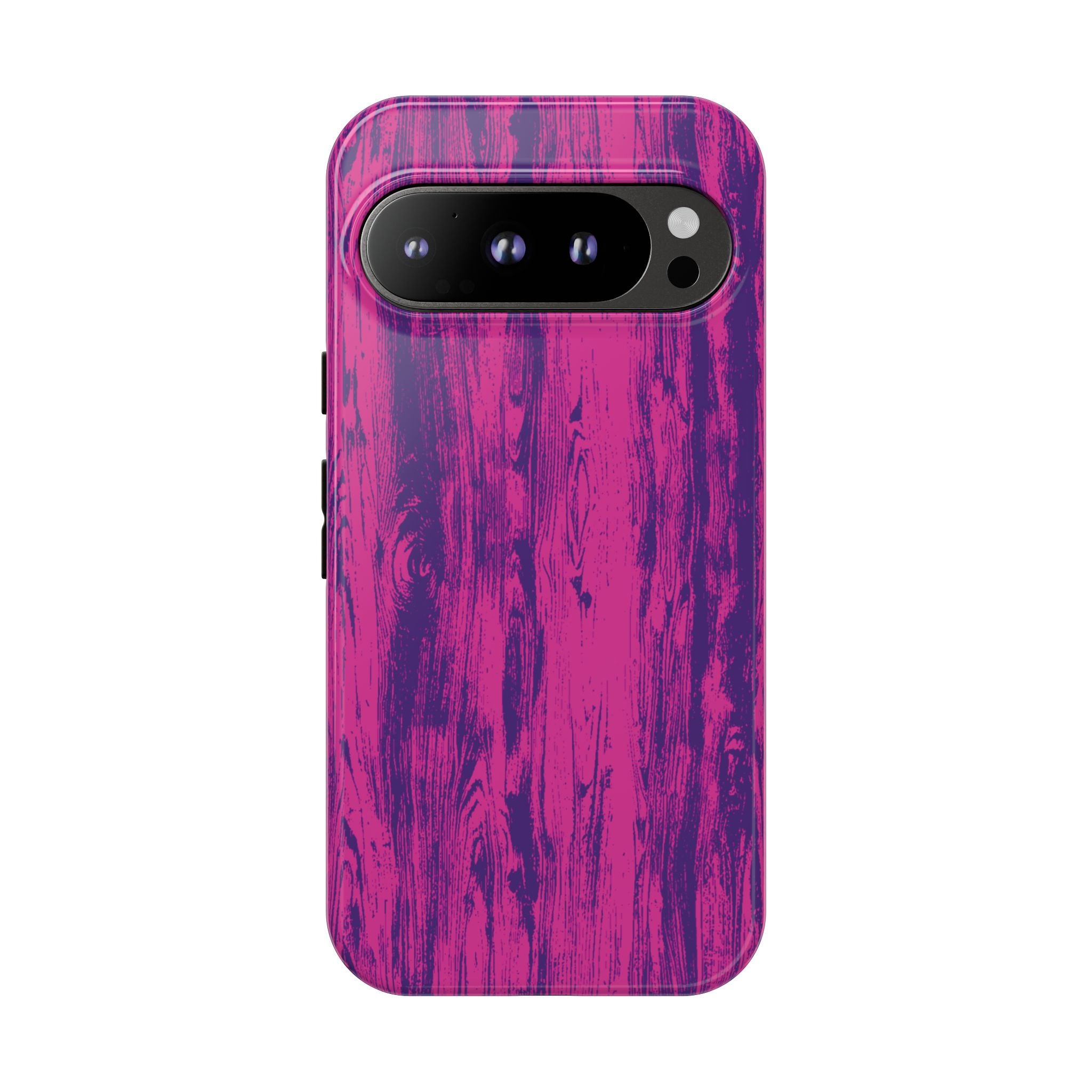 Pink Purple Wood Tough Phone Case iPhone, Galaxy, or Google Pixel