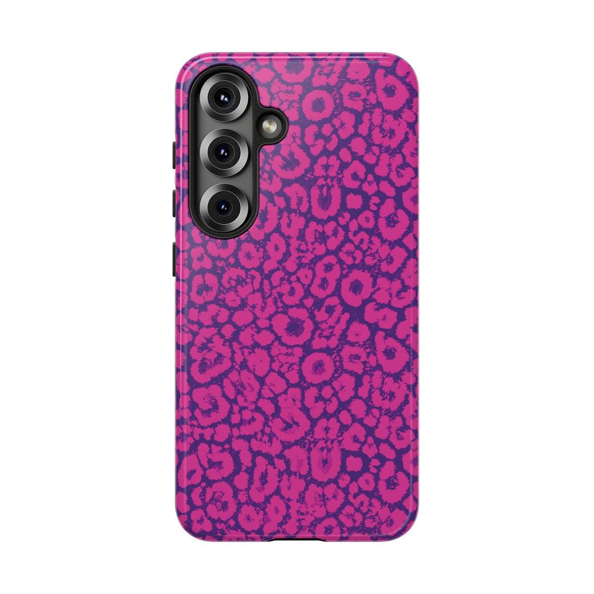 Pink Purple Leopard Tough Phone Case iPhone, Galaxy and Google Pixel