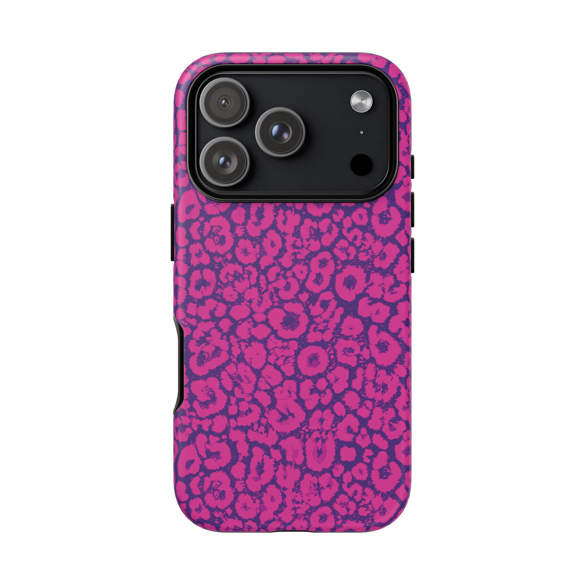 Pink Purple Leopard Tough Phone Case iPhone, Galaxy and Google Pixel