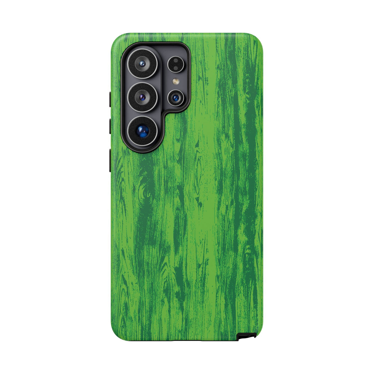 Neon Green Wood Print Tough Phone Case iPhone, Galaxy, or Google Pixel