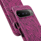 Pink Zebra Tough Phone Case for iPhone, Galaxy, or Google Pixel
