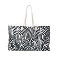 Zebra Eco Friendly Weekender Bag, Travel Tote, Beach Bag