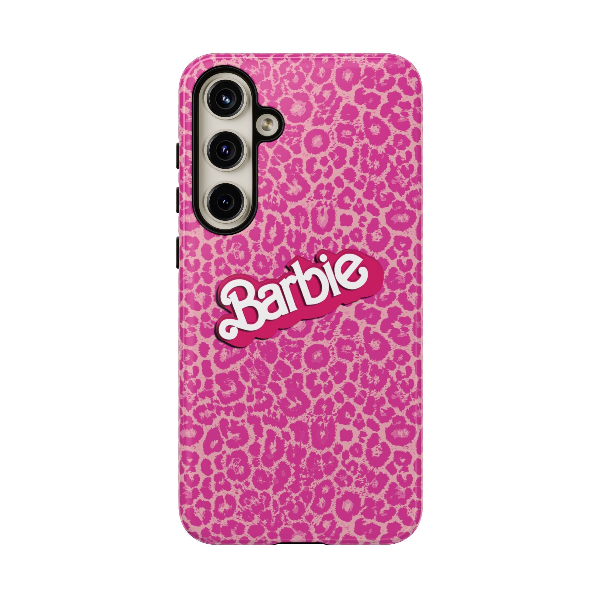 Hot Neon Pink Leopard Barb Tough Phone Case iPhone, Galaxy, or Google Pixel