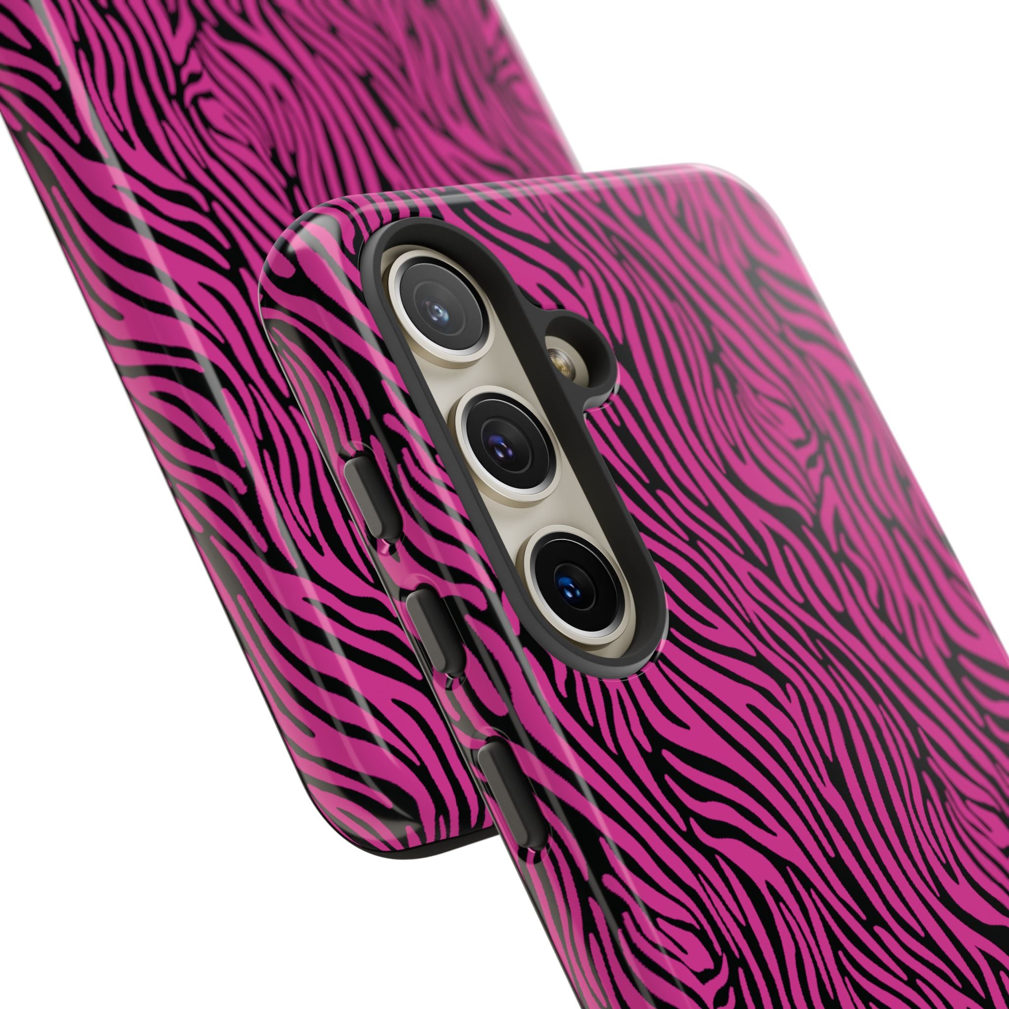 Pink Zebra Tough Phone Case for iPhone, Galaxy, or Google Pixel