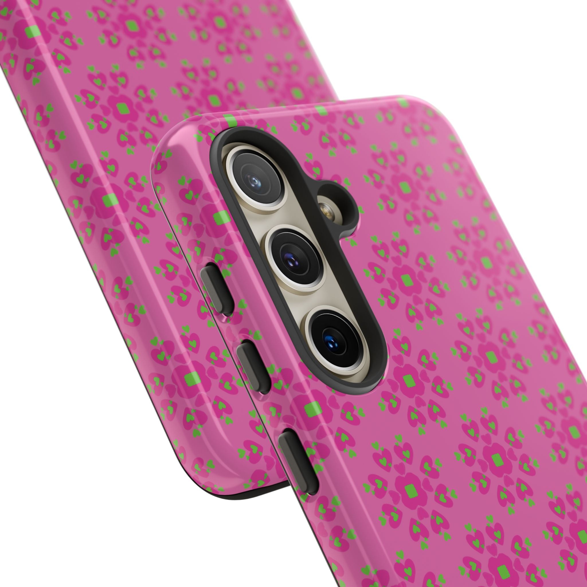 Floresta Heart Pink Tough Phone Case iPhone, Galaxy, or Google Pixel