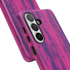 Pink Purple Wood Print Tough Phone Case iPhone, Galaxy, or Google Pixel