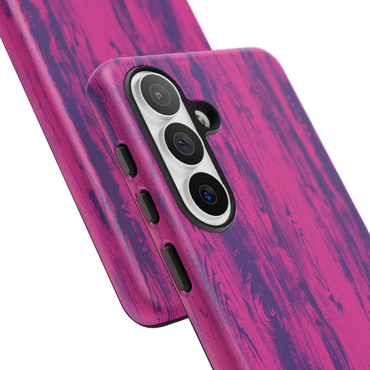 Pink Purple Wood Print Tough Phone Case iPhone, Galaxy, or Google Pixel
