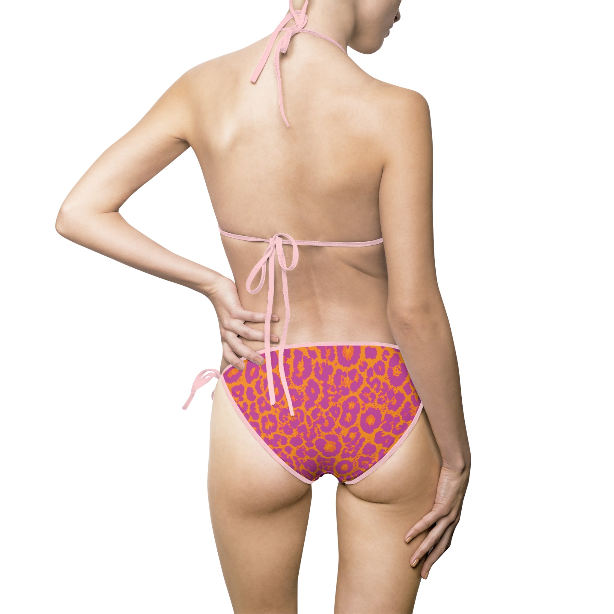 Leopard Print Women's Bikini Swimsuit