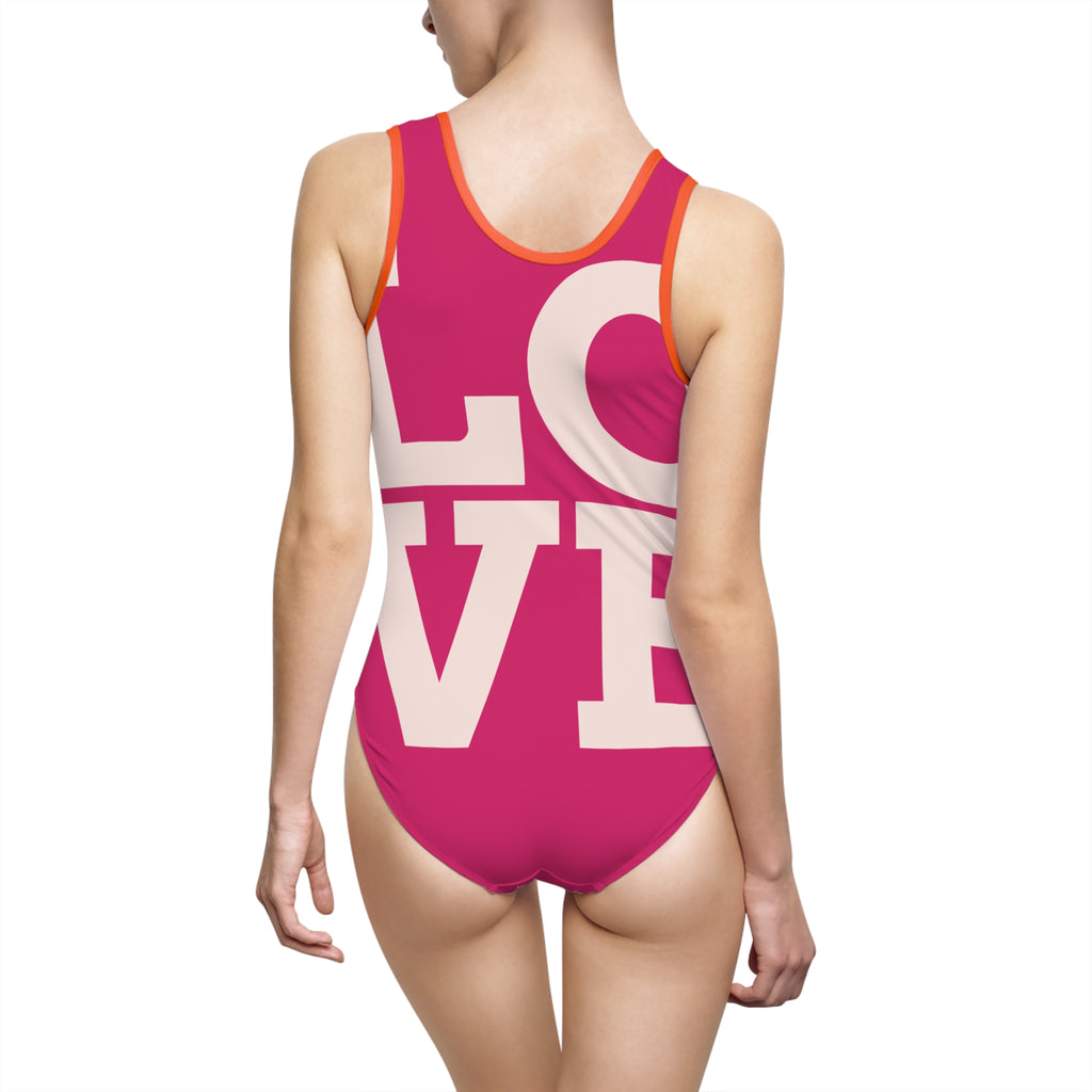 LOVE Block One-Piece Swimsuit