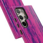 Pink Purple Wood Print Tough Phone Case iPhone, Galaxy, or Google Pixel