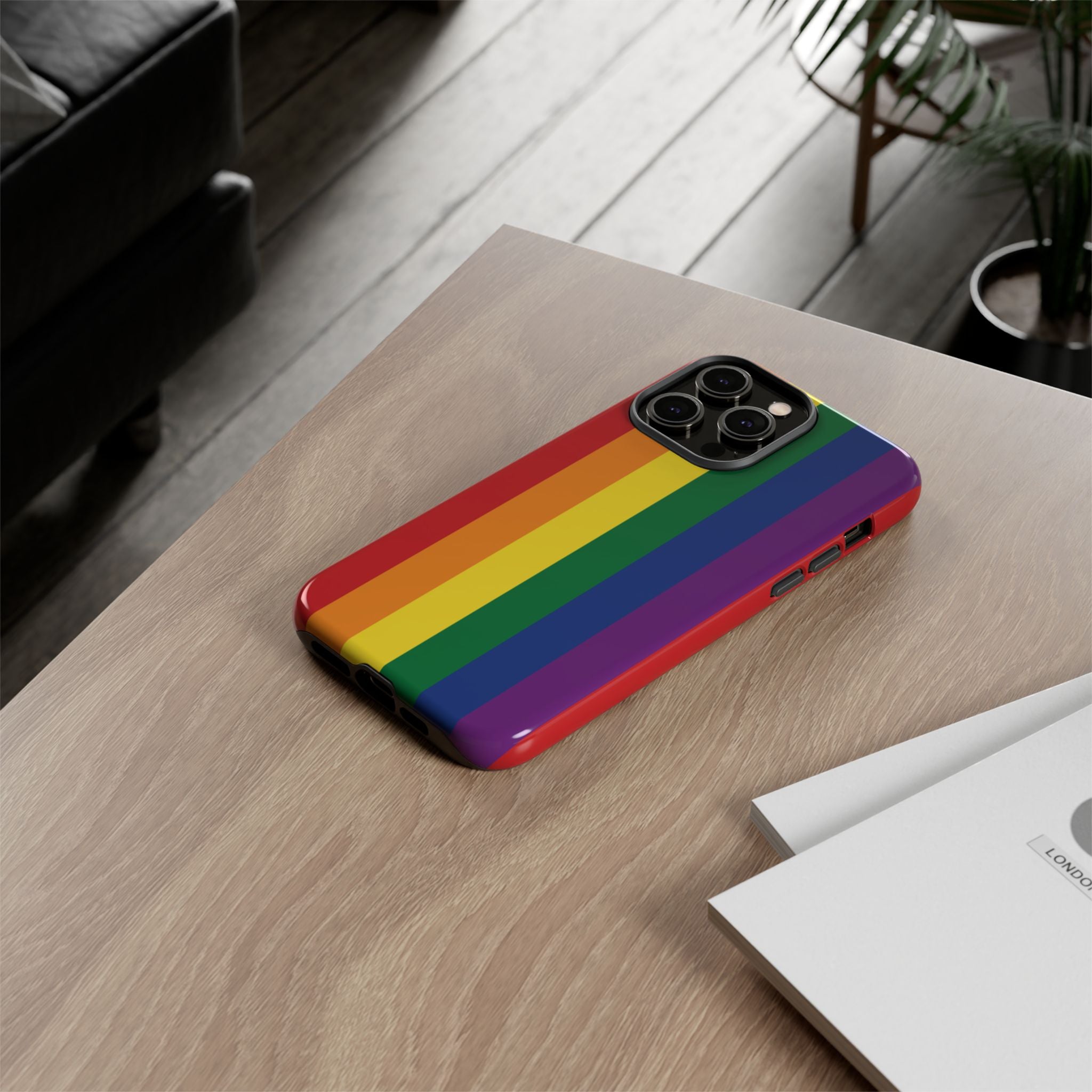 LGBTQ Rainbow Flag Tough Phone Case for iPhone, Galaxy, or Google Pixel