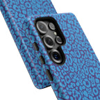 Blue Purple Leopard Tough Phone Case iPhone, Galaxy, or Google Pixel
