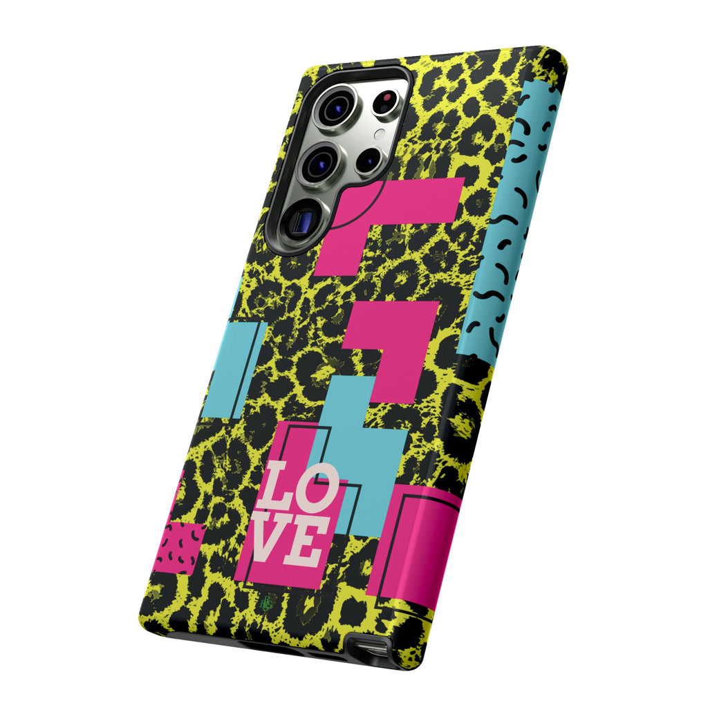 LOVE Neon Yellow RG Phone Case iPhone, Galaxy and Google Tough Cases