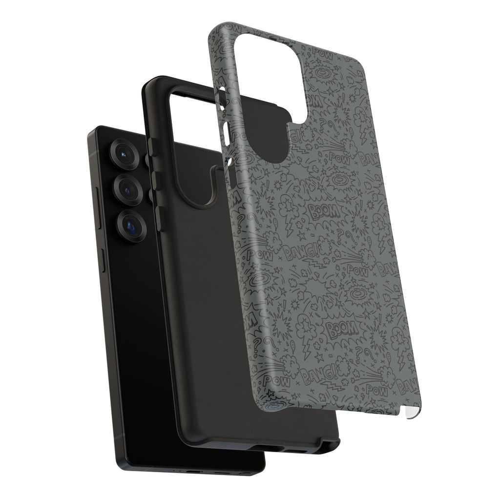 POW BOOM Comics style Tough Phone Case for iPhone, Galaxy, or Google Pixel
