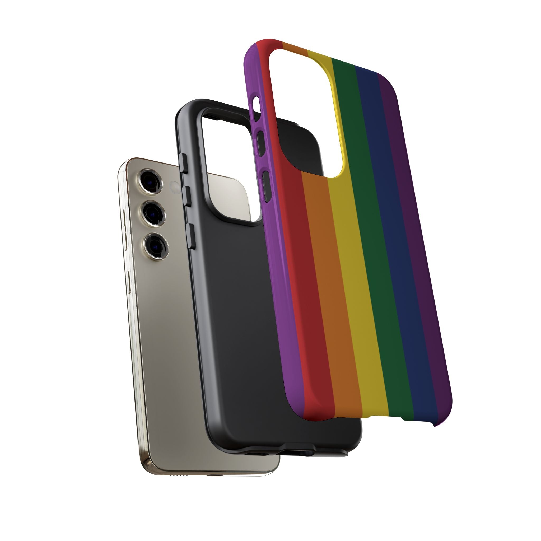 LGBTQ Rainbow Flag Tough Phone Case for iPhone, Galaxy, or Google Pixel